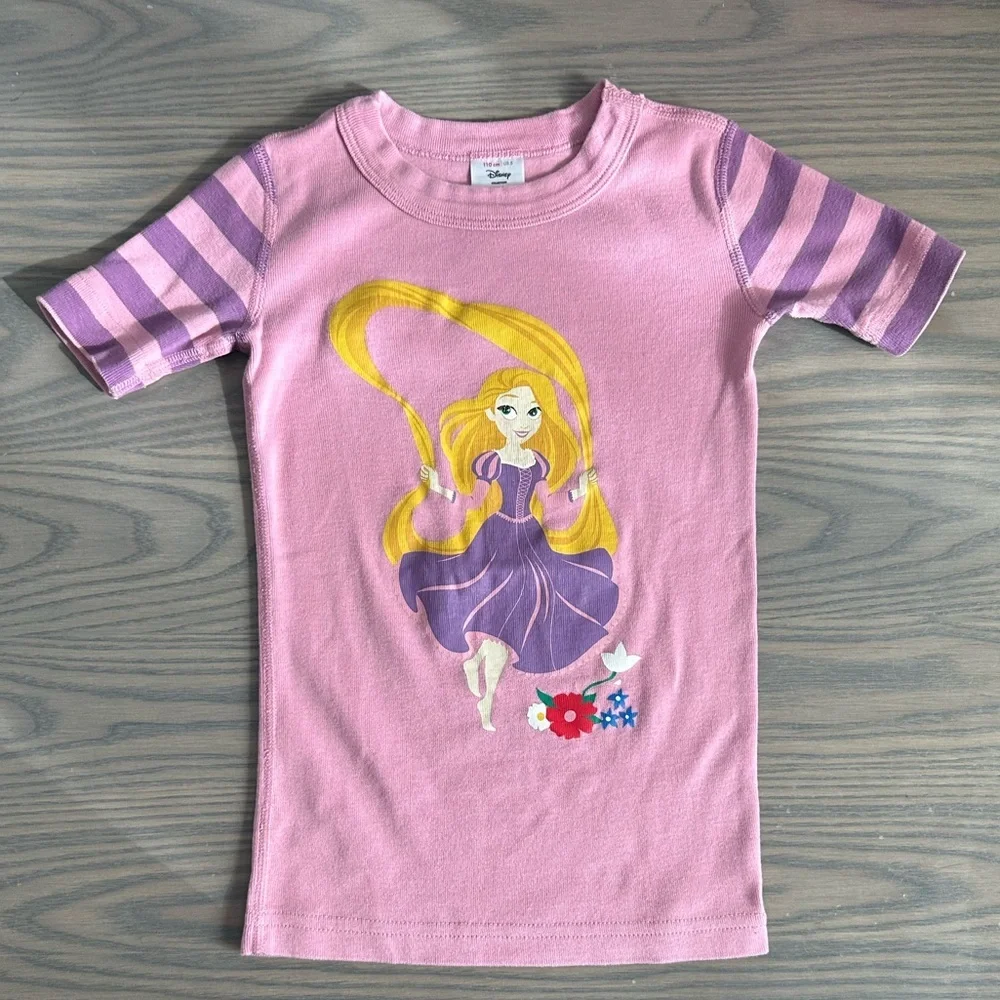 HANNA ANDERSSON DISNEY PRINCESS SHORT JOHN PAJAMA SET IN RAPUNZEL